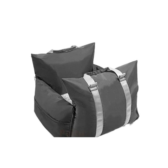 DockSeat dog car seat in charcoal grey