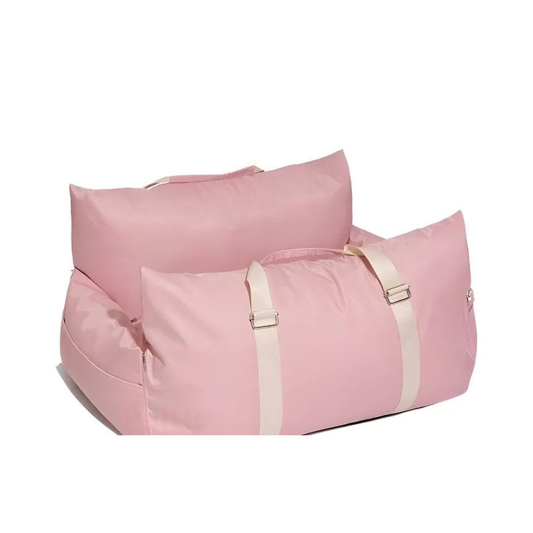 DockSeat dog car seat in blush pink